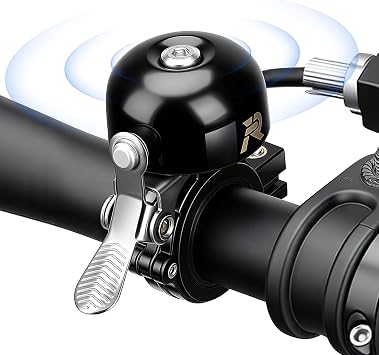 Bike Bell Classic Bike Bells for Adults Kids, 90d Loud Bicycle Bell for Handlebars, Bike Accessories for Adult Bikes, Fits 22.2-28.0mm Handlebars