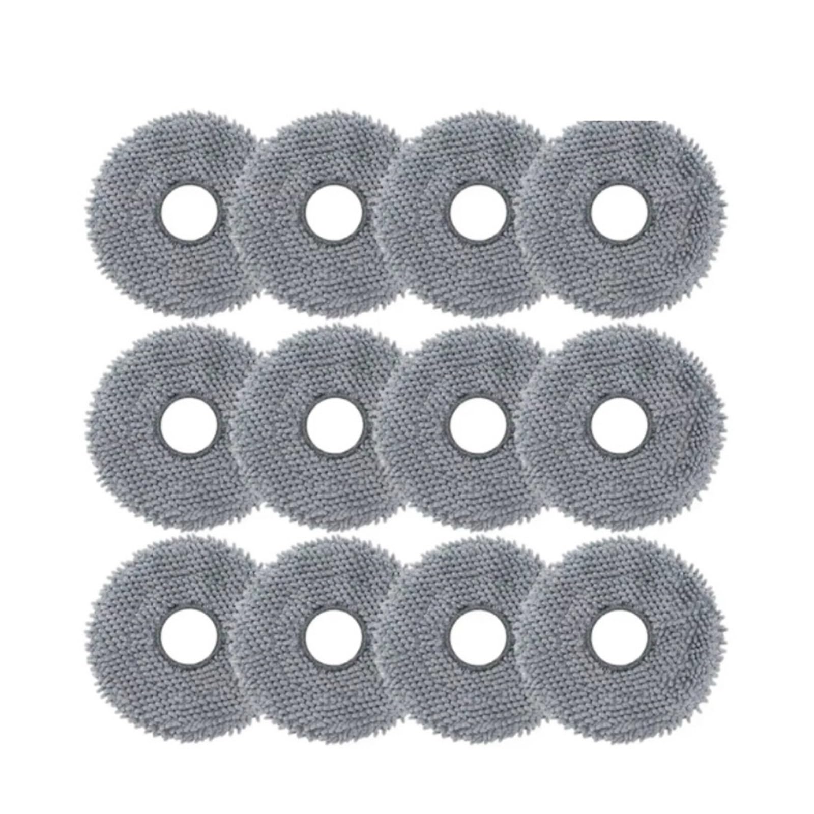 NUCBCULWP Mop Pads,Compatible For Roborock， Q Revo Master/Q S/Q Pro/Q Maxv/Q Curv Accessories Replacements Parts Mopping Cloths(12PCS)