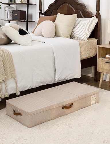 Miniatura 7 de StorageWorks Paquete de 2 contenedores de almacenamiento jumbo debajo de la cama con tapas, contenedores de almacenamiento debajo de la cama con