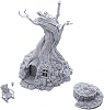 Witchs Hovel DND Terrain Compatible with Dungeons and Dragons, 28mm Miniature Wargaming, Tabletop RPGs, Wargame Scenery