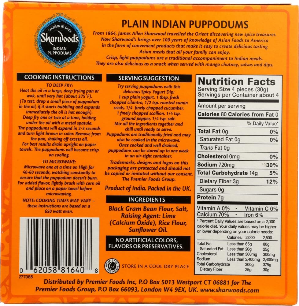 Puppodums Plain 4 oz. - Pack of 12