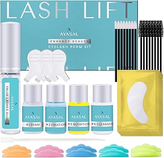 AYASAL Lash Lift Kit, Eyelash Perm Kit, With Detailed Instruction Eyelash Lift Kit, Easy for Beginner and Professional Lash Perm Kit, Achieve Salon-Quality Lashes Lift with Safe and Effective Result