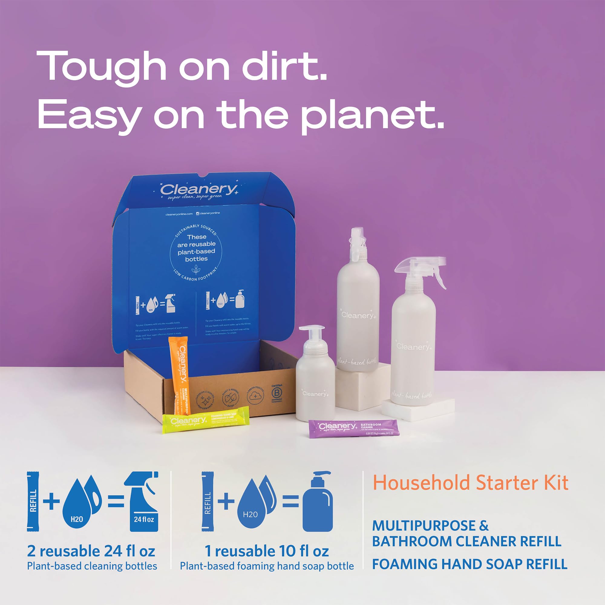Amazon.com: Household Cleaner Refill Powder Concentrate 4 Pack & 3 