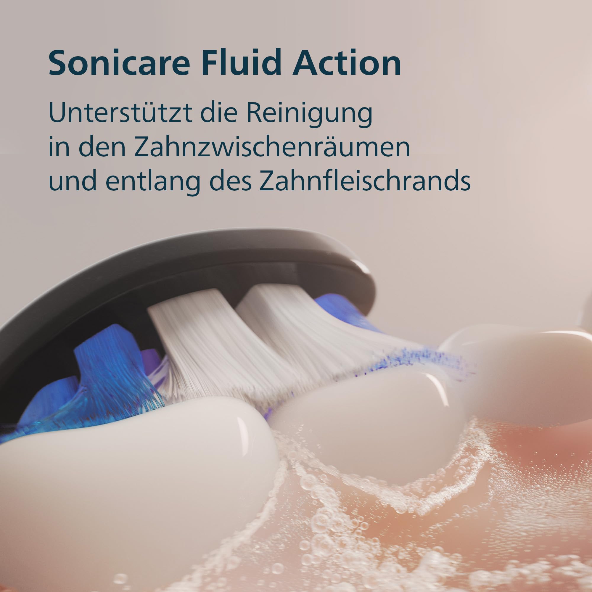 Philips Sonicare Series 6100 Elektrische Zahnbürste – Technologie der nächsten Generation, Drucksensor, 6 Putzeinstellungen, SmarTimer, BrushPacer, 21 Tage Laufzeit, Reiseetui, Schwarz, HX7401/12