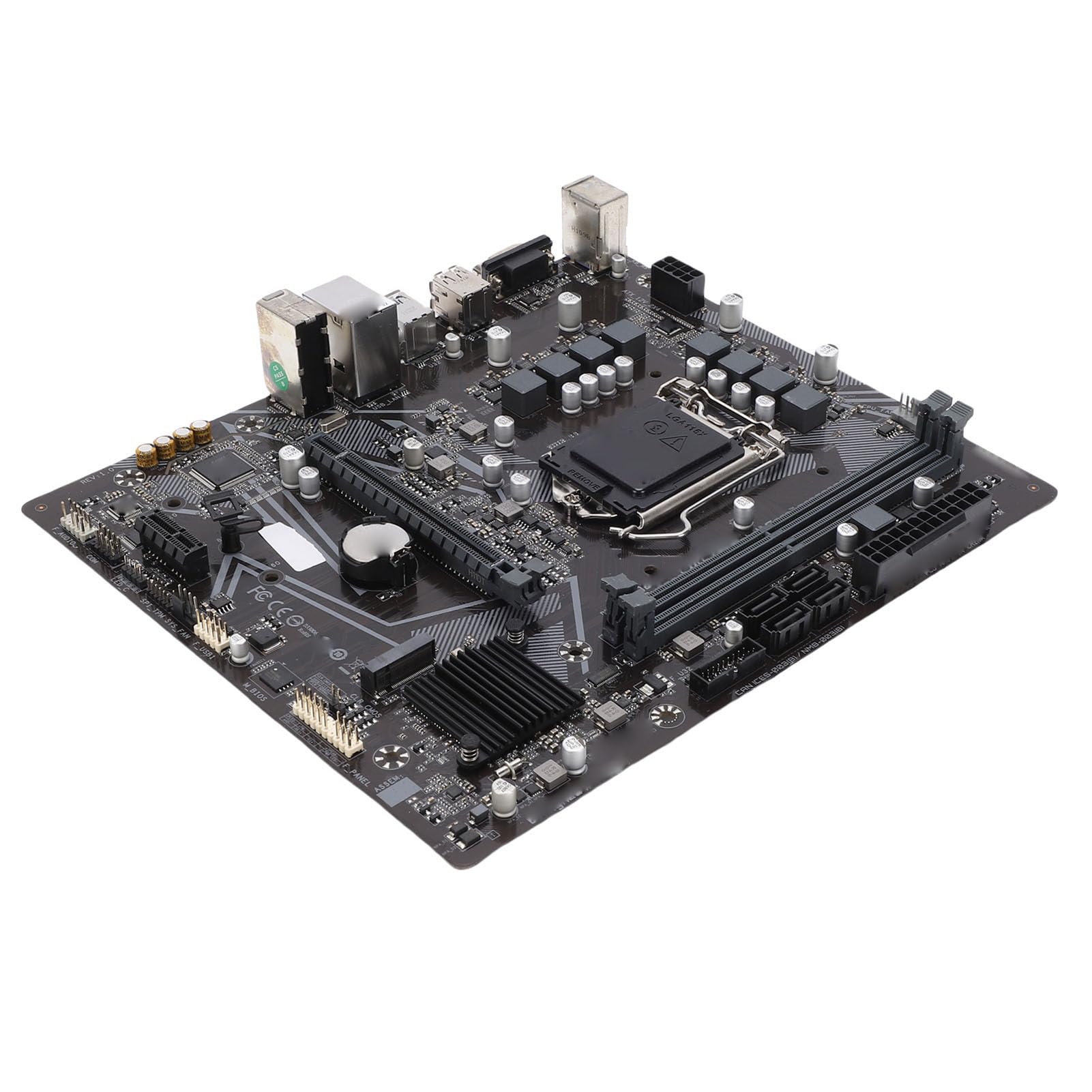 Płyta Główna H510M S2, 2-kanałowa pamięć LGA 1200 DDR4, PCI E4.0X16, M.2/Serial ATA, DVI, Płyta Główna Komputera dla Procesora 10/11 Generacji