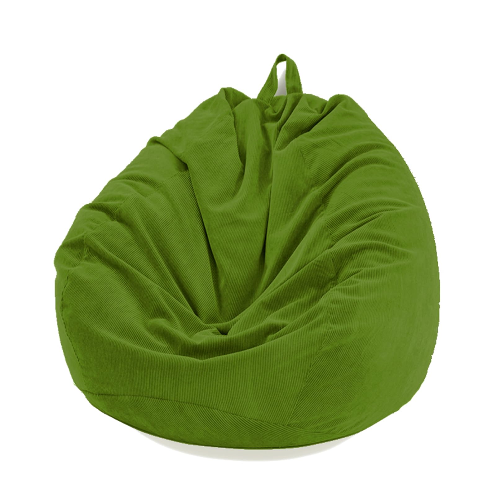 Mateju Bean Bag Chair, Beanbag Chair Adult, Bean Bag Corduroy without Filling, Plush Toy Storage Large Bean Bags, High Back Bean Bags, Suitable for Indoor and Outdoor Beanbag (L,Matcha Green)