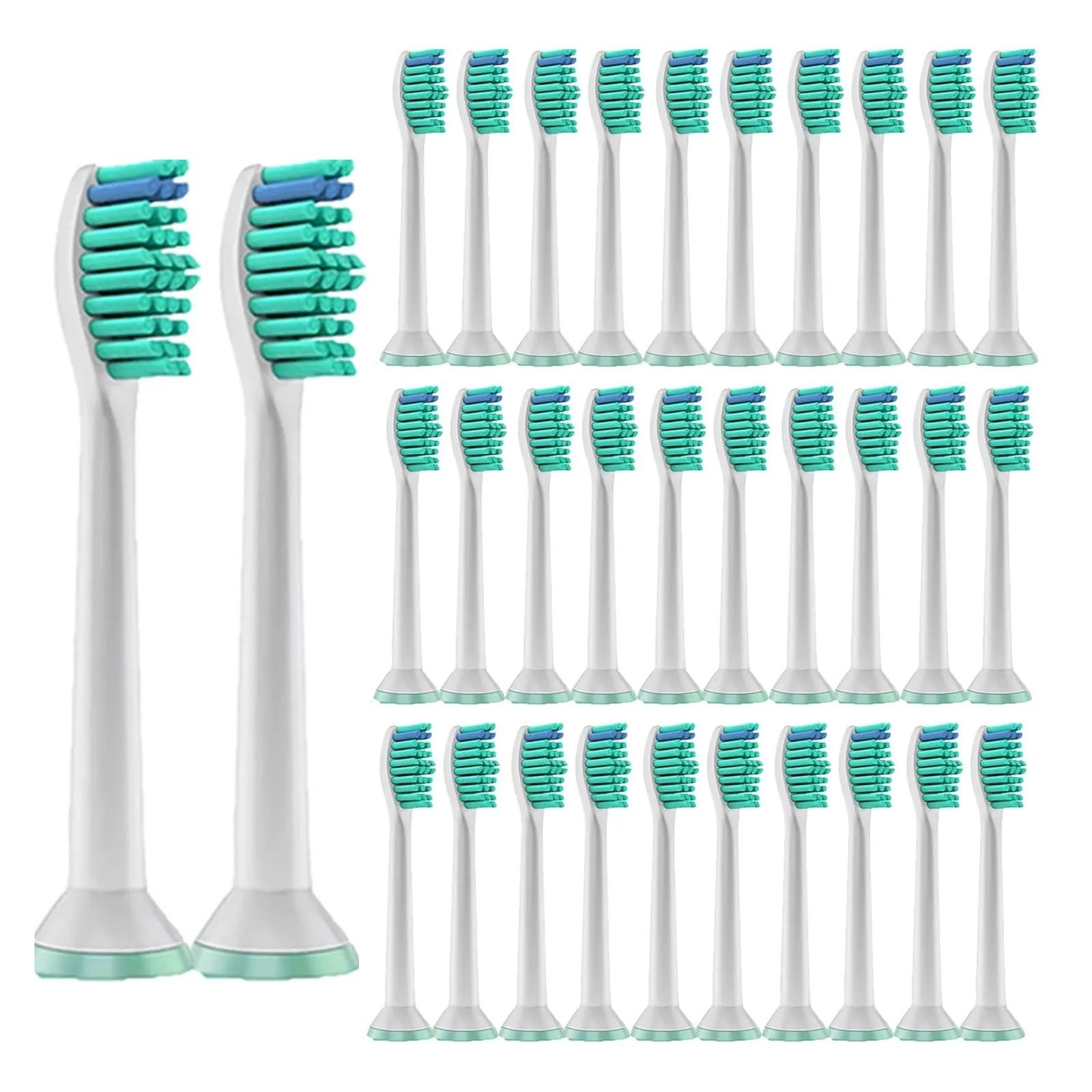 Cabezales de repuesto for cepillo de dientes, compatibles con Philips, Sonicare, 4-32 Uds., 1100, 2100, 4100, 4300, 5100, 5300, 6100(32pcs)