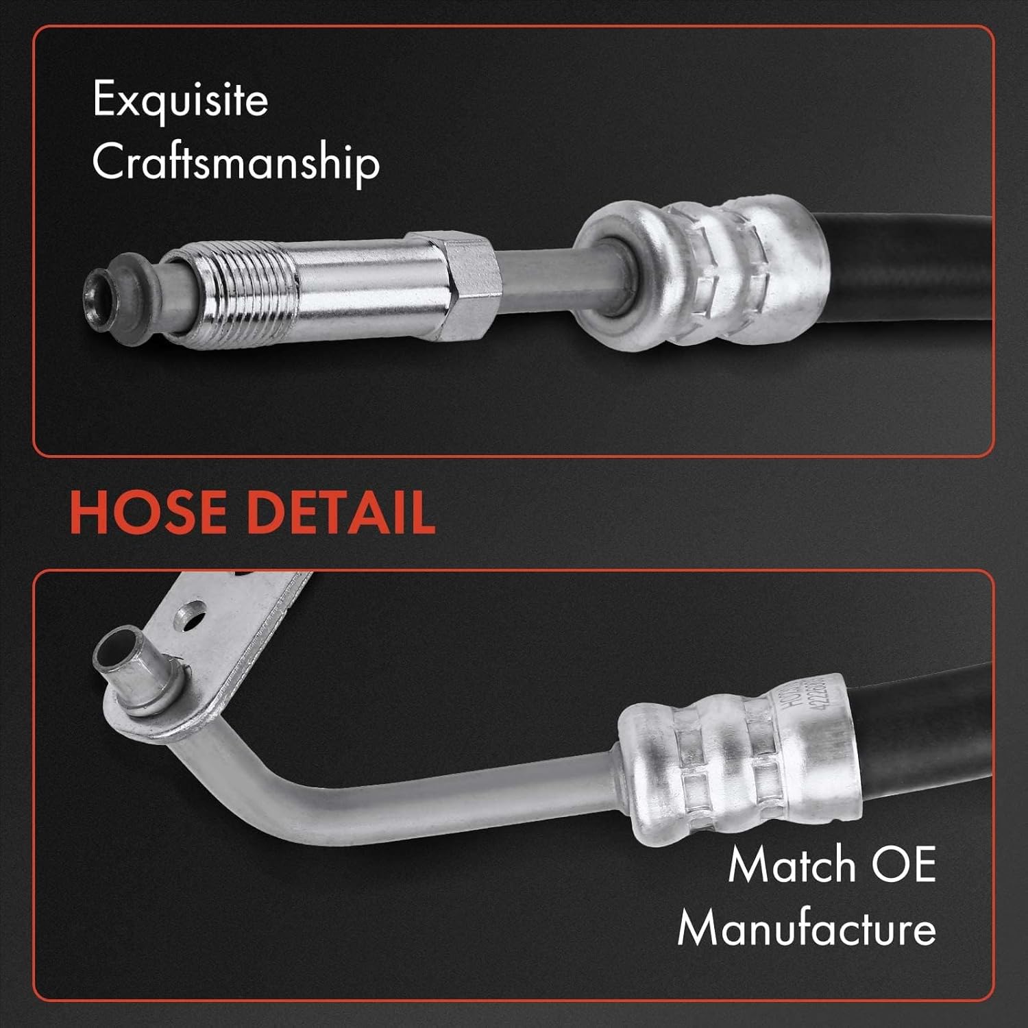 A-Premium Power Steering Pressure Hose Line Assembly Compatible with Buick Rainier 2004-2007 GMC Envoy Chevrolet Trailblazer SSR Isuzu Ascender Saab 9-7X