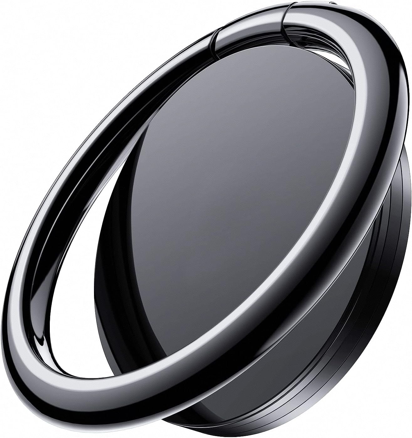 Soporte de anillo para teléfono celular, soporte para anillo de teléfono, rotación de 360 grados, negro, paquete de 2