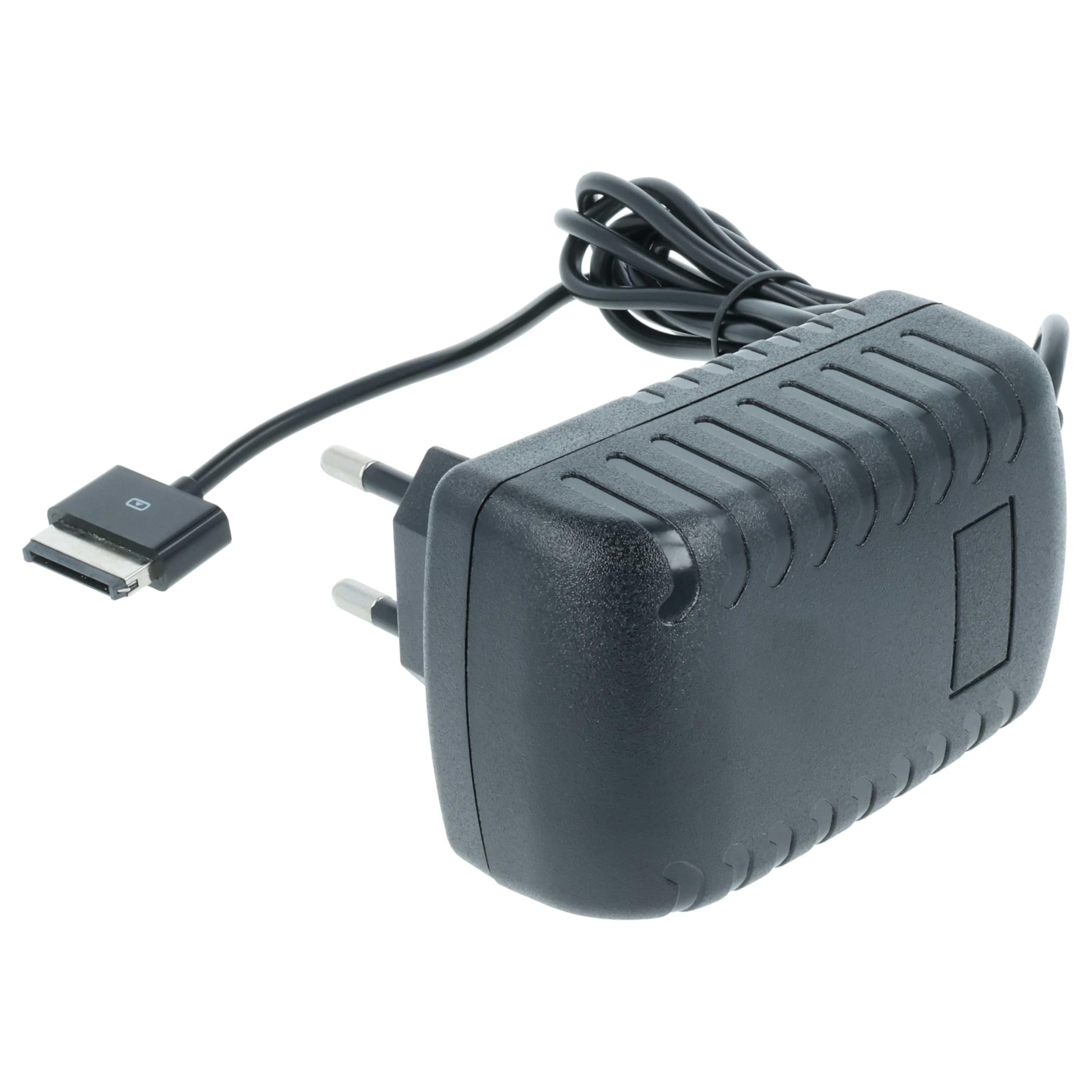 vhbw Caricabatterie Compatibile con ASUS EEE Pad Transformer TF101, TF201, TF700, TF700T, TF300, Slider SL101, Prime TF201, TF101G, TF300T, TF300TG