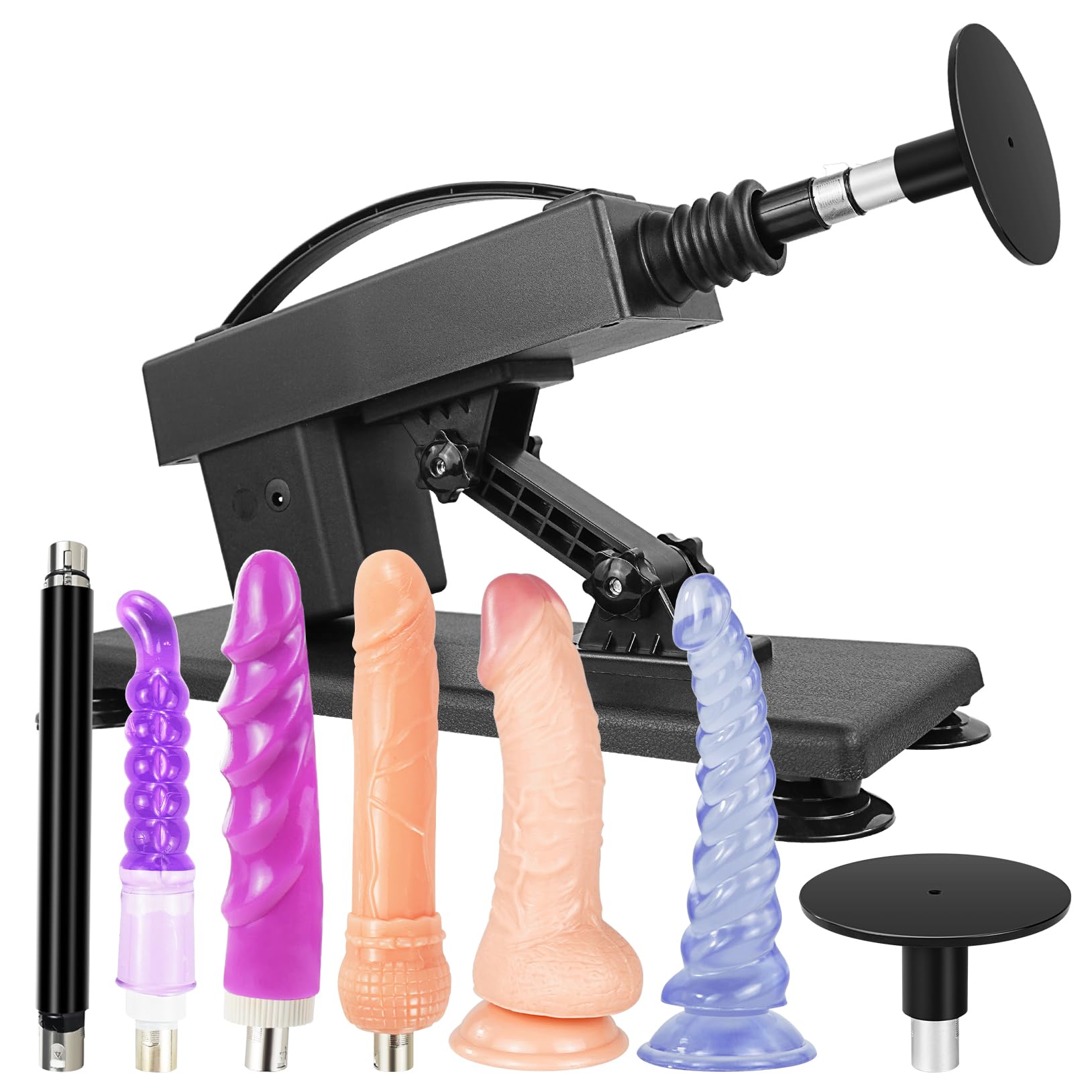 Sex Machine With Realistic Dildo Machine Thrusting For Women And Men,Automatic Dildo Machine With 8 Attachment,Suction Cup Dildos And 3XLR Connector Adult Sex Toys