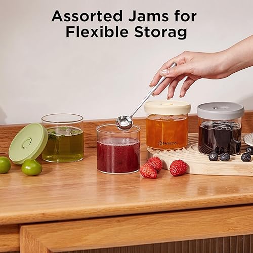 Miniatura 6 de Tarros de vidrio para alimentos, recipientes herméticos con tapas, perfectos para salsas, avena durante la noche y almacenamiento de alimentos para