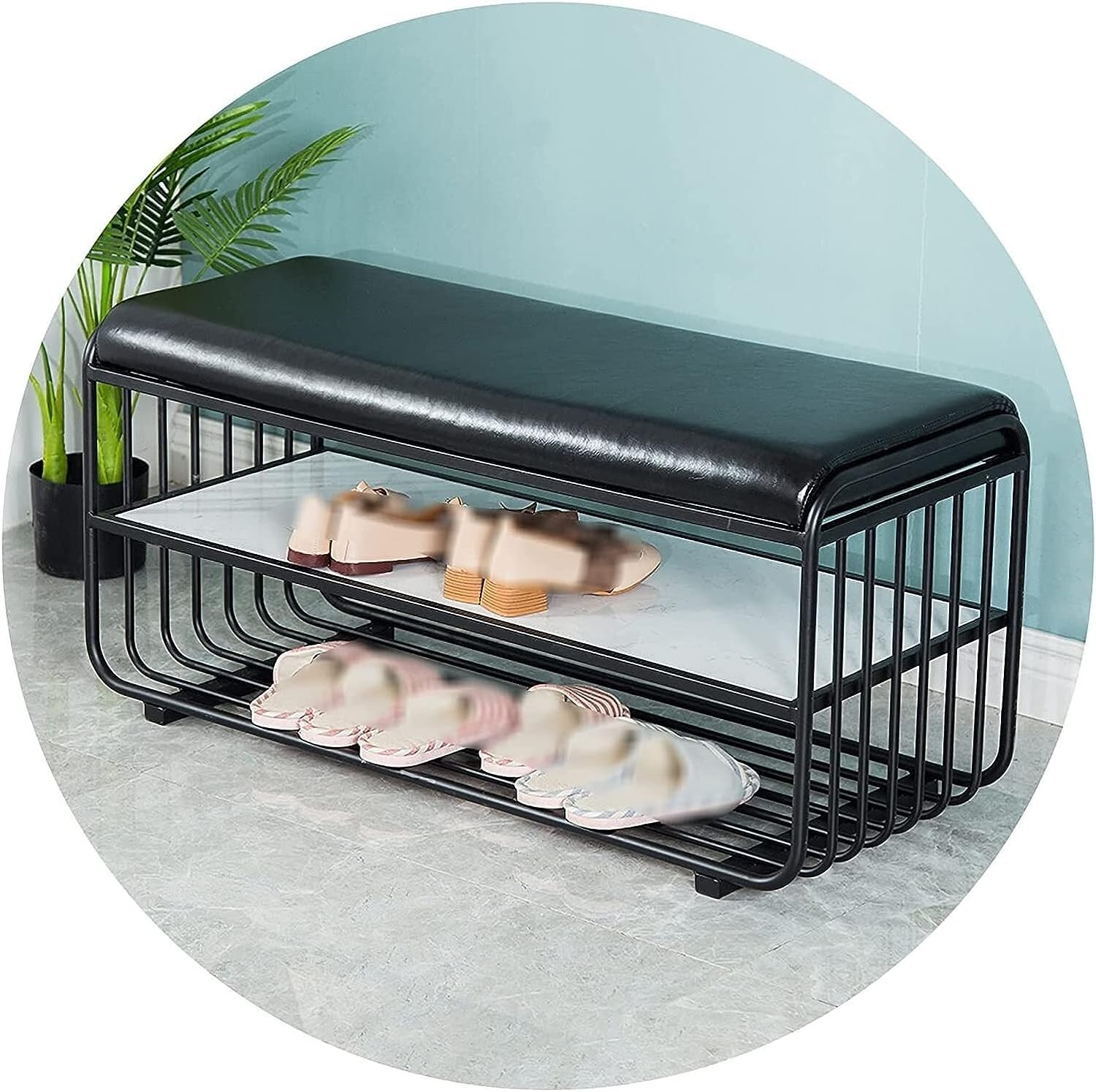 Banc à chaussures près du lit ou dans l'entrée avec assise
