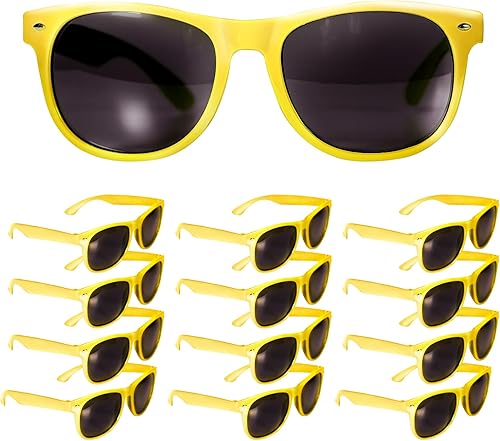 Windy City Novelties Paquete de 12 gafas de sol retro