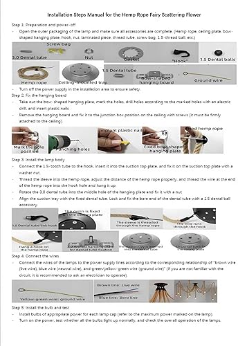 Miniatura 5 de 5 cabezas 2M cuerda de cáñamo vintage base E26E27, lámpara de techo colgante, estilo retro para comedor, restaurante, bar, iluminación (bombilla no