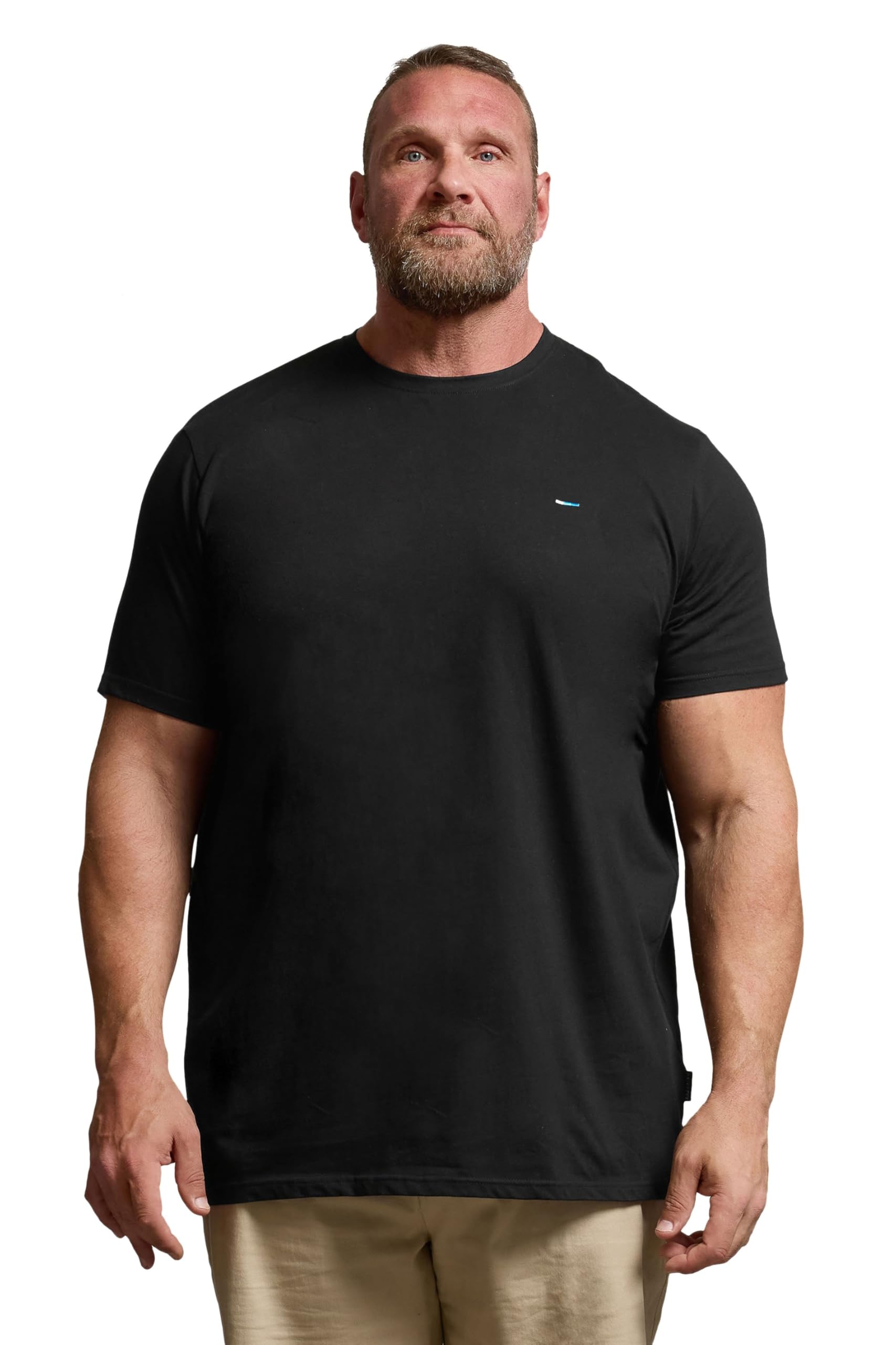 BadRhino Big & Tall Extra Long Core T-Shirt - Men's - Plus Size Curve Black