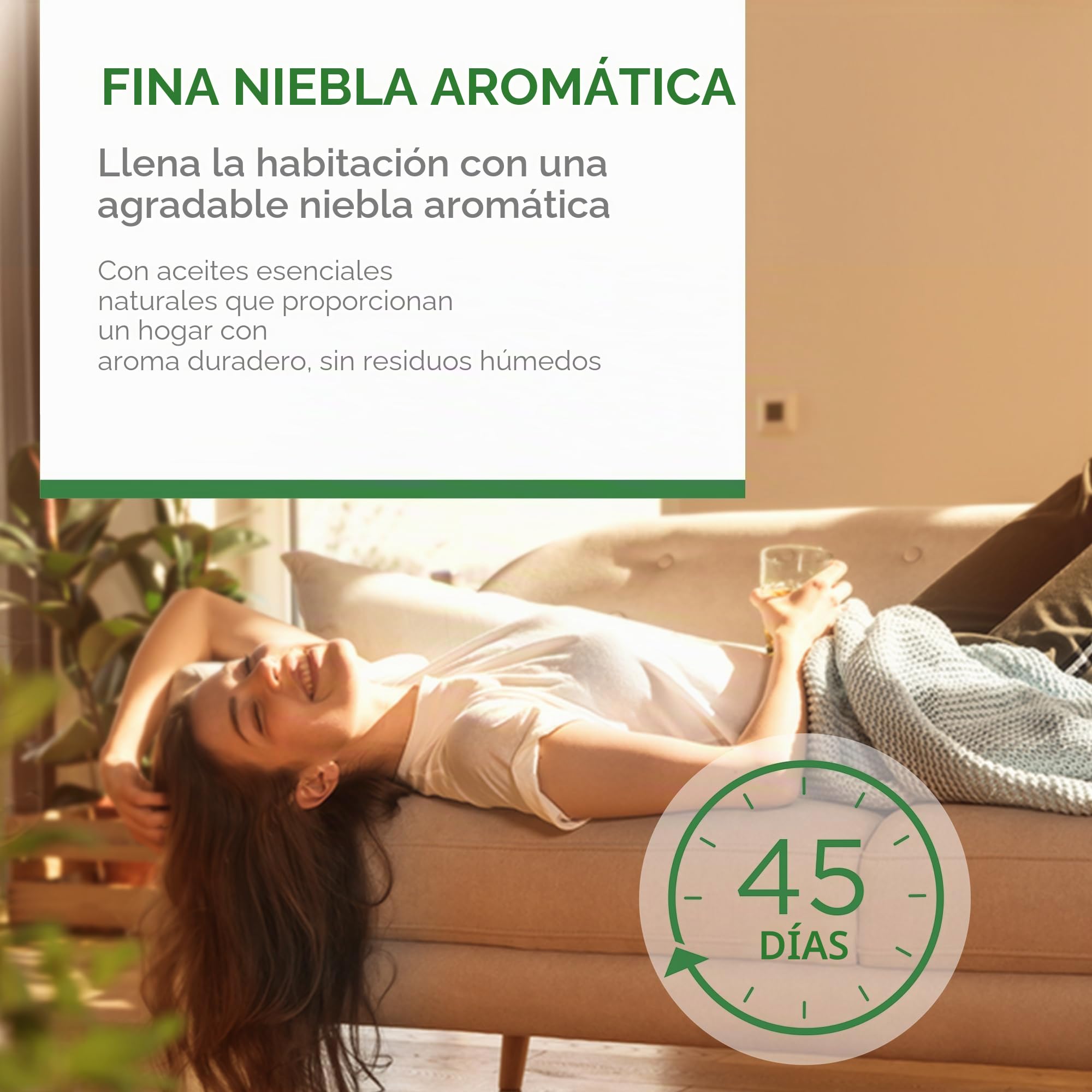 Air Wick Recarga de aceite aromático para frascos – Perfume de algodón y orquídea blanca – Fragancia fresca para el hogar con aceites esenciales – 6 x 20 ml aceite aromático