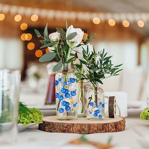 Miniatura 5 de 200 perlas azules para jarrones, cuentas de relleno de jarrón azul para centros de mesa, cuentas flotantes azules de 0.450.570.79 pulgadas para