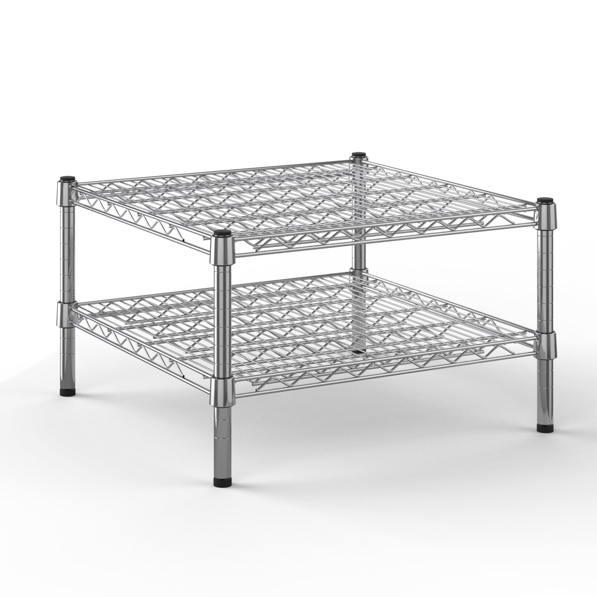 24" Deep x 24" Wide x 14" Height Wire Shelving Kit | 2-Tier | NSF Commercial Storage Rack Unit