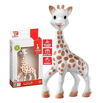 Sophie la girafe, Fresh Touch | Classic Toy Since 1961 | Natural Rubber | Designed for Teething Babies | Awaken All 5 Senses | Easy to Clean