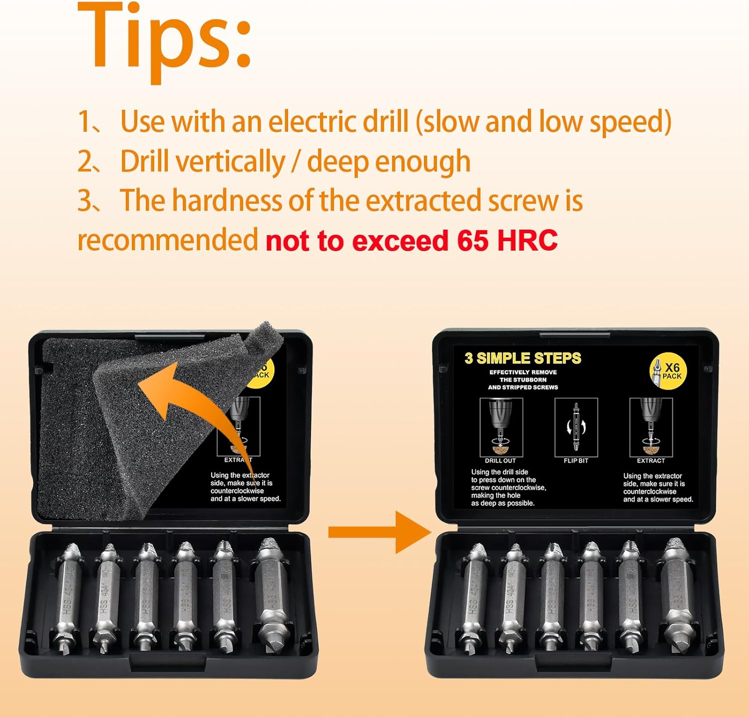 Fathers Day Dad Gifts for Husband from Daughter Son - Screw Extractor Set - Tools Gadgets for Men Bolt Extractor Kit - Birthday Christmas Stocking Stuffers for Men Him Boyfriend