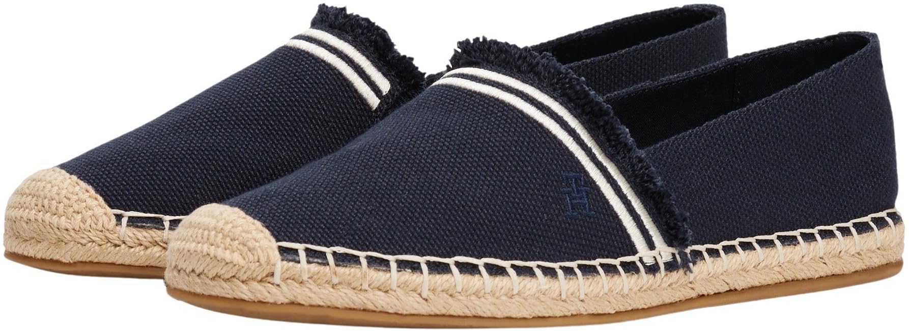Tommy Hilfiger Donna Espadrillas Fringe Canvas Closed con Logo
