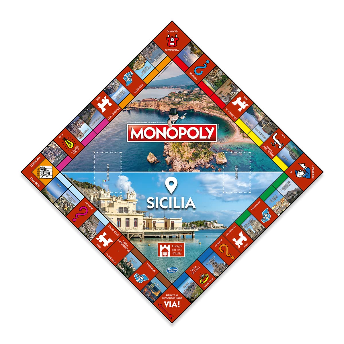 Winning Moves Monopoly Sicile - Jeux de société, 2 à 6 joueurs, à partir de 8 ans