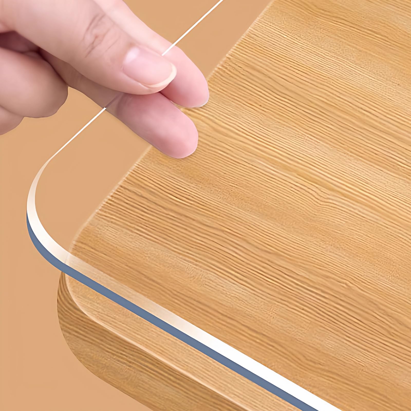 PVC Clear Table Protector 3mm Thick Clear PVC Tablecloth Protector Water proof Oil proof Heat Resistant Various Sizes(40x110cm/16x43in)