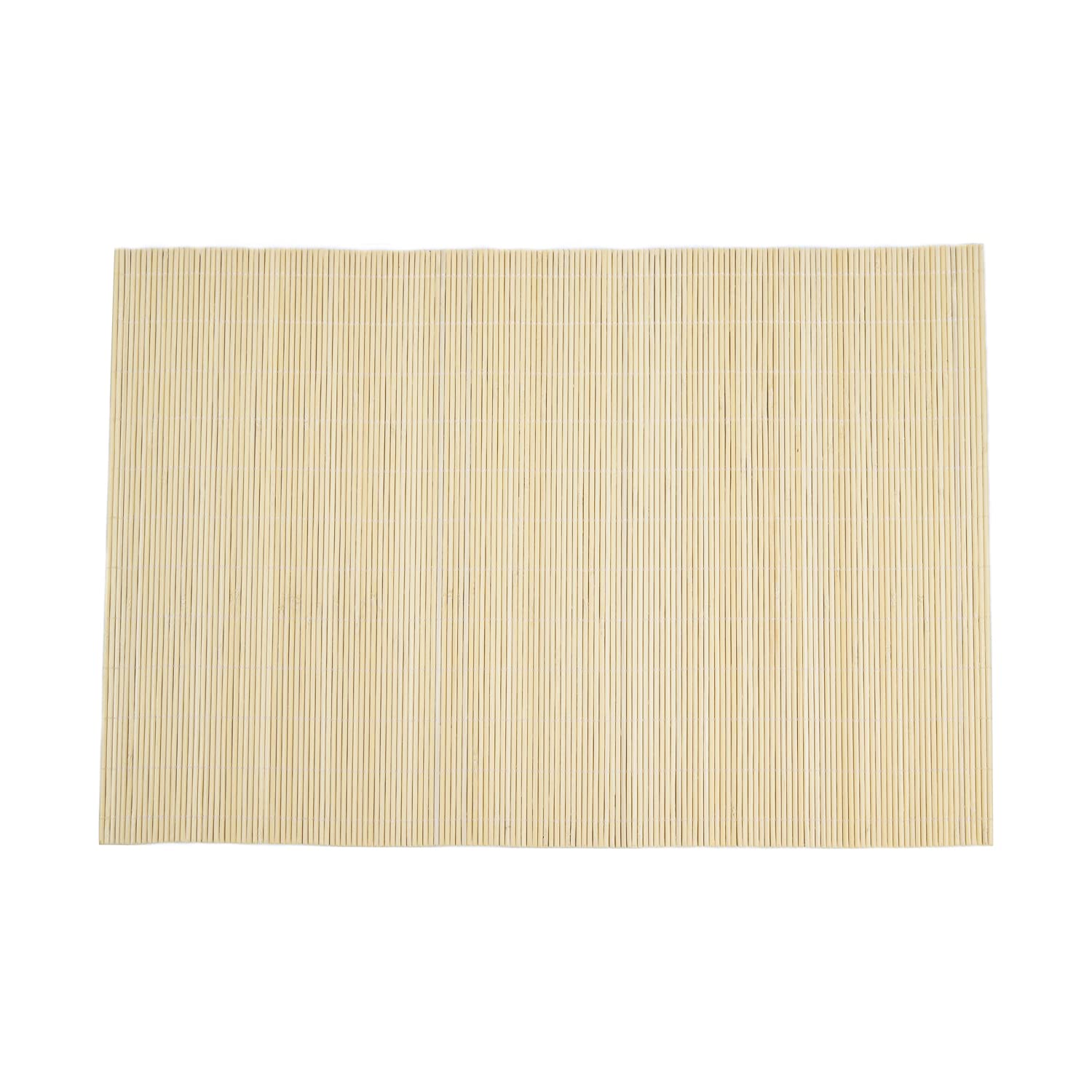 Heat-Resistant Dining Table Placemat - Stain Resistant Anti-Skid Washable Bamboo Kitchen Mat (Original Color)