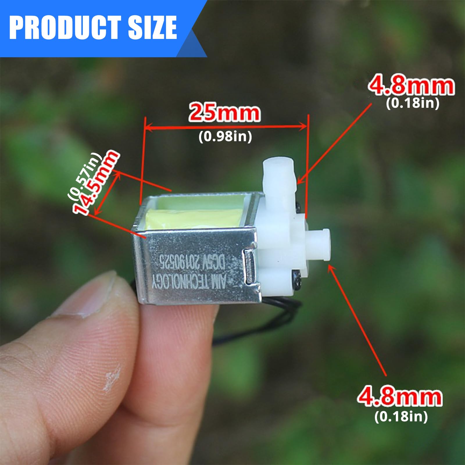 Amazon.co.jp: 2ウェイ 5V 小型電磁弁 ノーマルクローズ電気