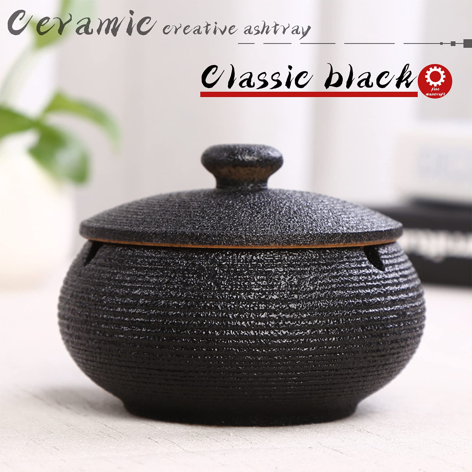 Cendrier En Bois Coupe-vent Avec Couvercle, Facile à Nettoyer