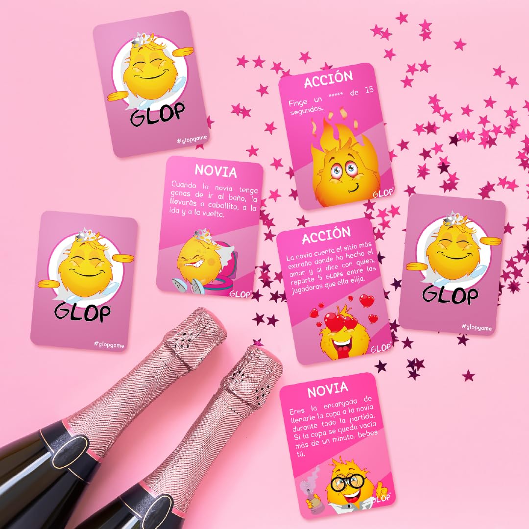 Glop Despedida de Soltera - Juego para Beber y Animar la Fiesta - Ideas Originales para la Novia - Bride to Be - Accesorios y Complementos - Artículos y Decoración para Despedida — view 4