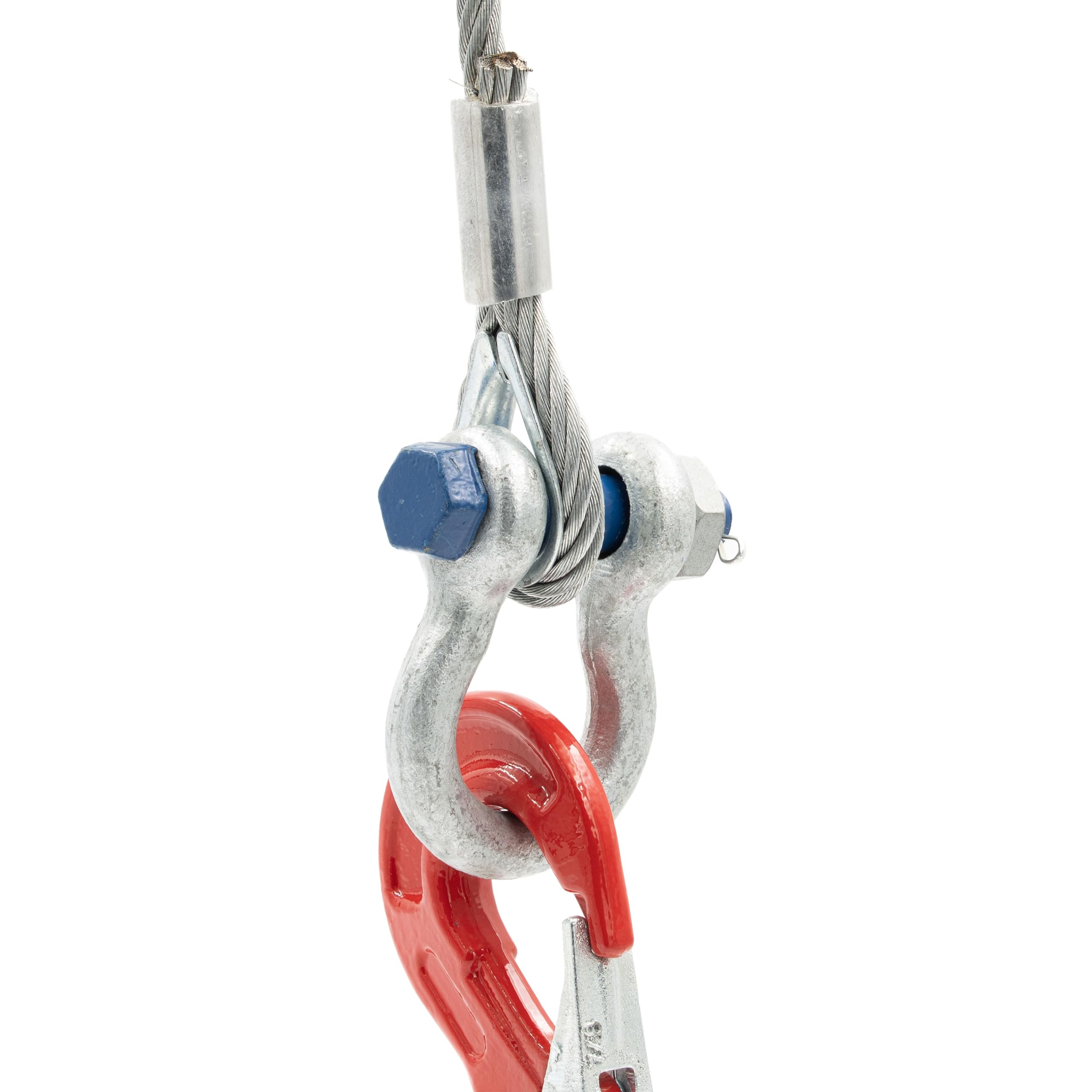 Guardacabos de 20 mm, 50 unidades, acero galvanizado, cable de acero, cable de alambre, guardacabos