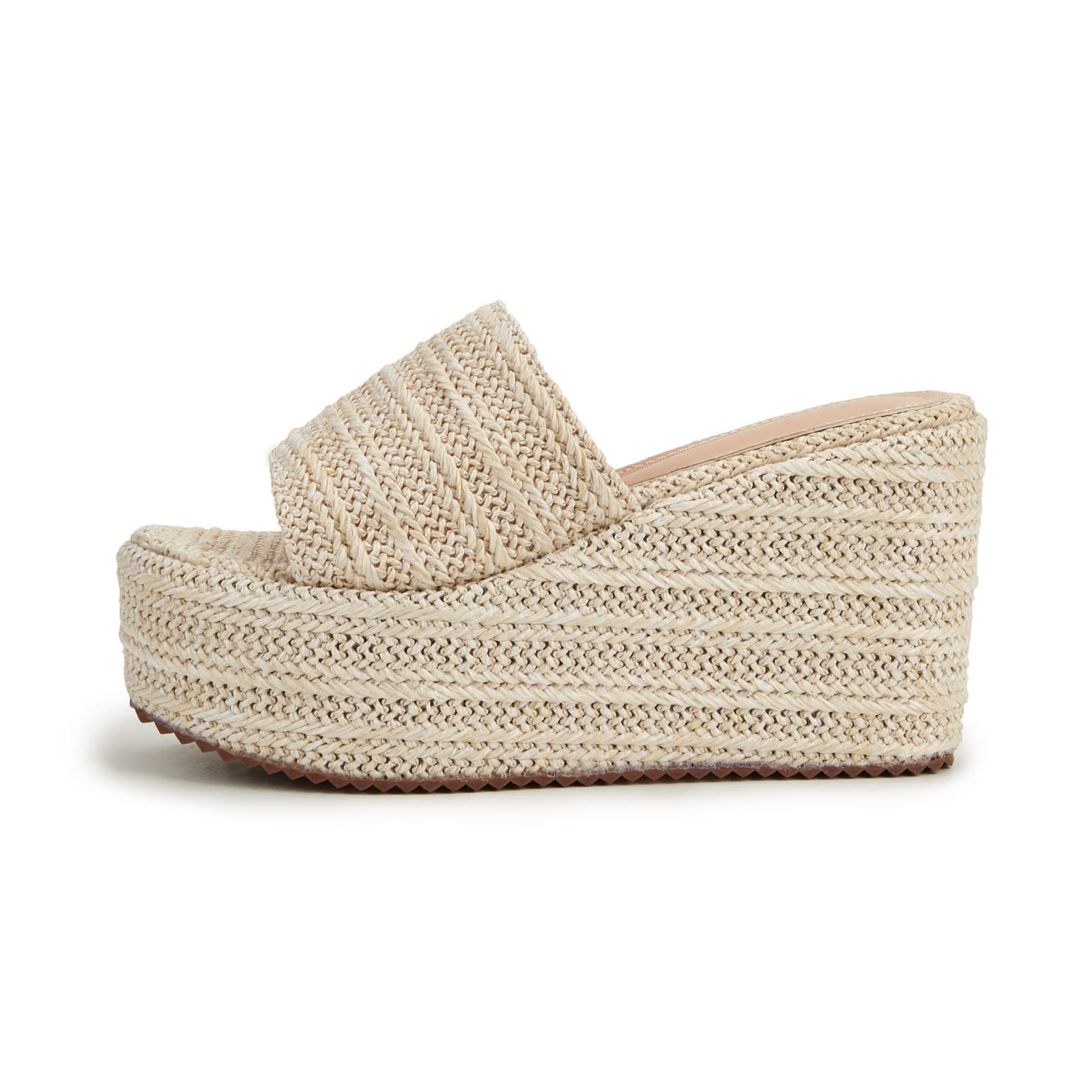 Genérico Sandalias Plataforma Mujer Comodas Verano Vestir Nueva Zapatilla Informal para Mujer,Chanclas con Cabeza Cuadrada Ahuecada,Chanclas de Playa para,Sandalias Confort