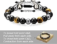 Vista 6 de Sereney Christmas Gifts for Him Son Boys Bonus Dad Father Men Boyfriend Grandson Friend as Triple Protection ID Bracelets Birthday Gifts for 9 10 11