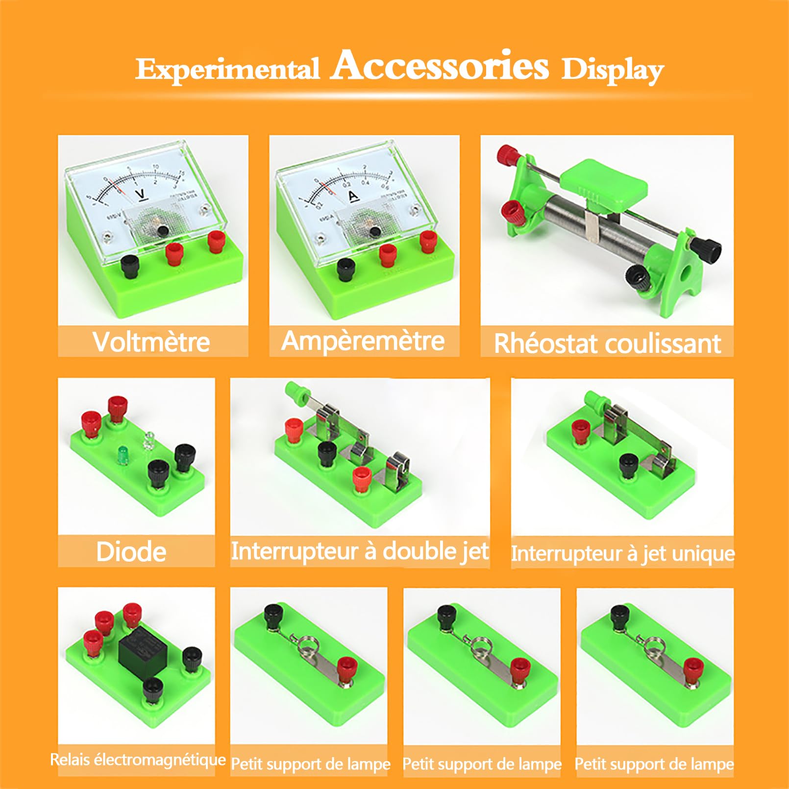 Kit di esperimenti Scienziati Bambini,Kit educativi Scienze per Principiante Imparare Elettricite e Magnetismo Circuiti di Base giochi kit esplorazione ai laboratori scientifici,Stem