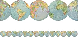 Teacher Created Resources Travel The Map Globes Die-Cut Border Trim (TCR8640)