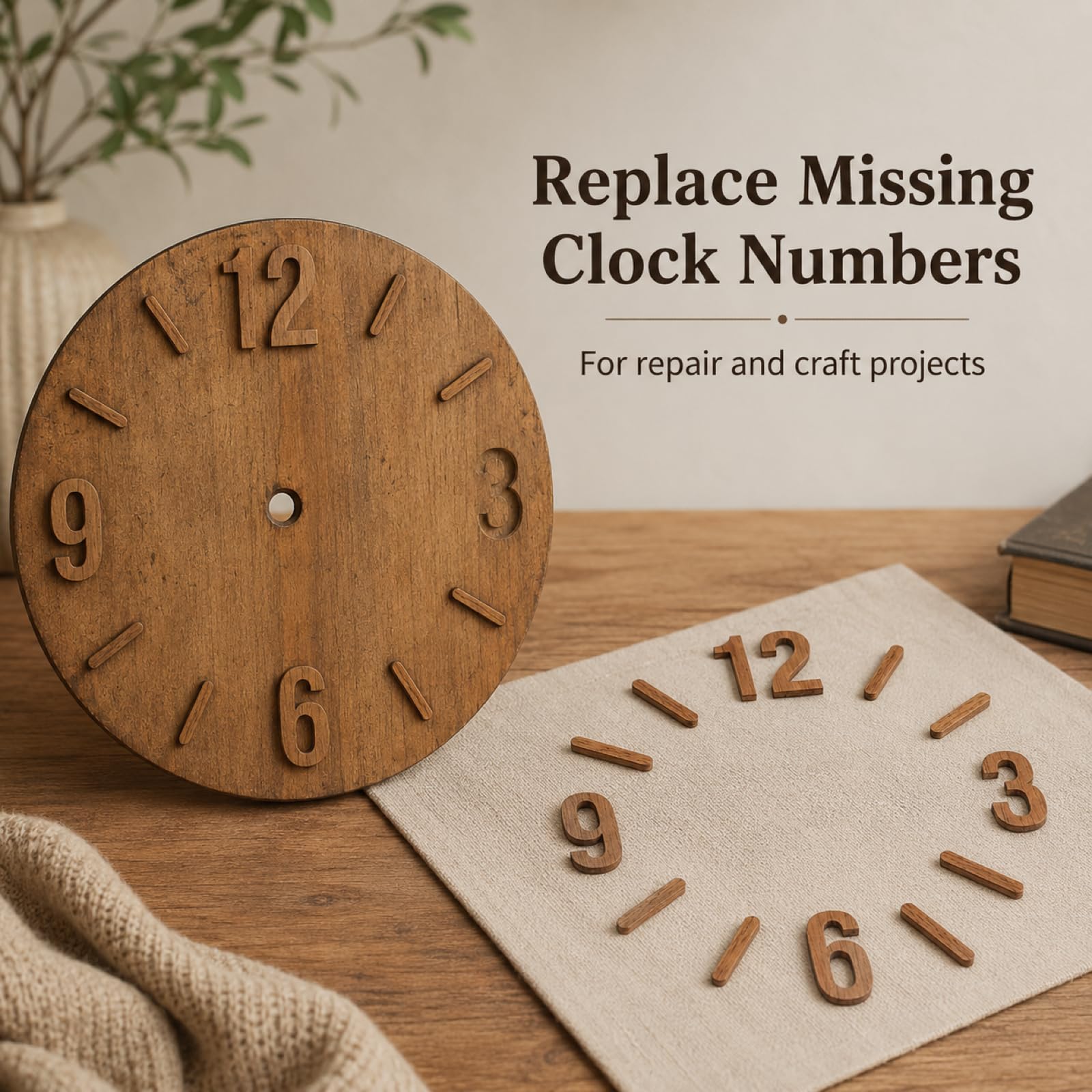 Gadpiparty 1 Set of Digital Wall Clocks Clock Numerals Kit Number