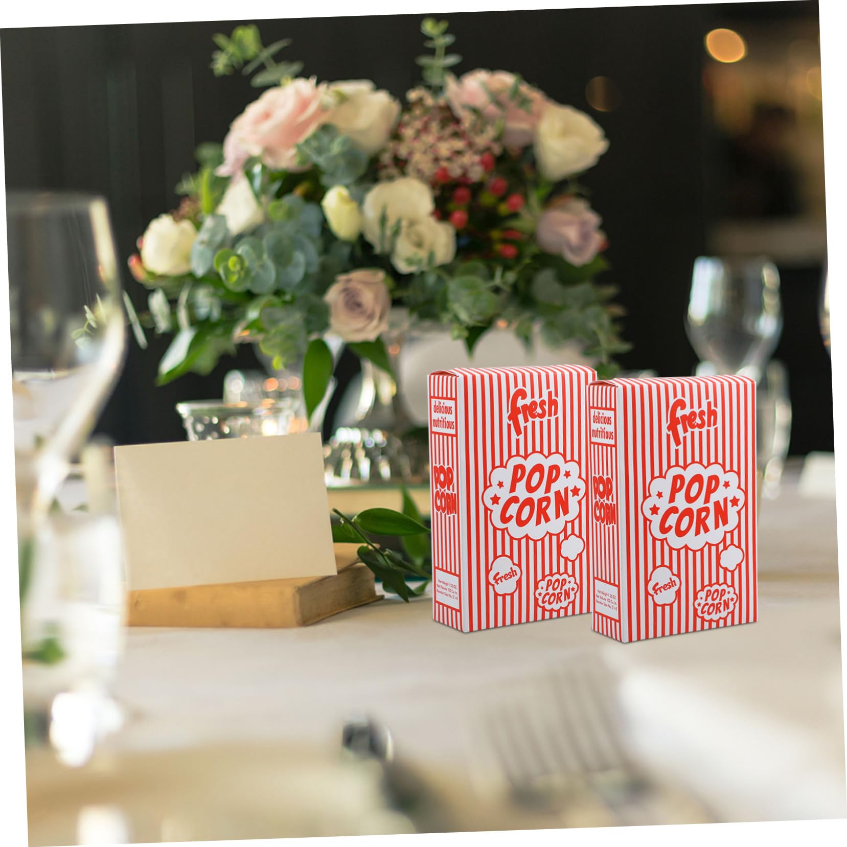 GALPADA 50 pezzi Scatole Popcorn Contenitori Snack Decorativi per Feste per Popcorn e Biscotti per Cinema Pasticcerie e Speciali