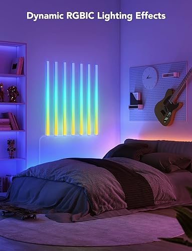 Miniatura 6 de Govee Glide RGBIC - Luces de pared luces de pared de música que funcionan con Alexa y Google Assistant barras de luz LED inteligentes para juegos