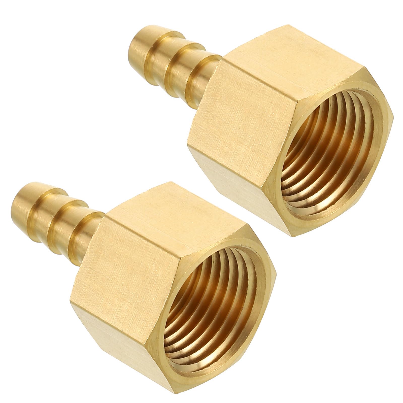 Kozelo 2pcs Brass Hose Barb Fittings 8mm Hose Barb to 15mm NPT Female โ image 1