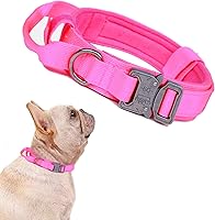Vista 15 de Xqpetlihai Juego de collar y correa táctica para perro, collar ajustable de nailon militar para perro con mango de control y hebilla de metal