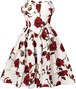 strapless open back dress Cannes Red Roses Black Dress – Pink House Boutique