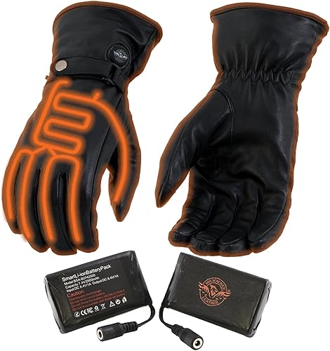 Milwaukee Leather Guantes de invierno con calefacción para motocicleta, esquí, caza al aire libre, con batería y i-Touch disponible en Yaxa Colombia