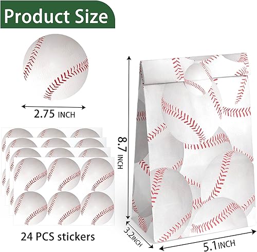 Miniatura 9 de Outego 24 bolsas de baloncesto con calcomanías, bolsas de regalos de baloncesto, regalos de fiesta de baloncesto para niños, suministros de fiesta