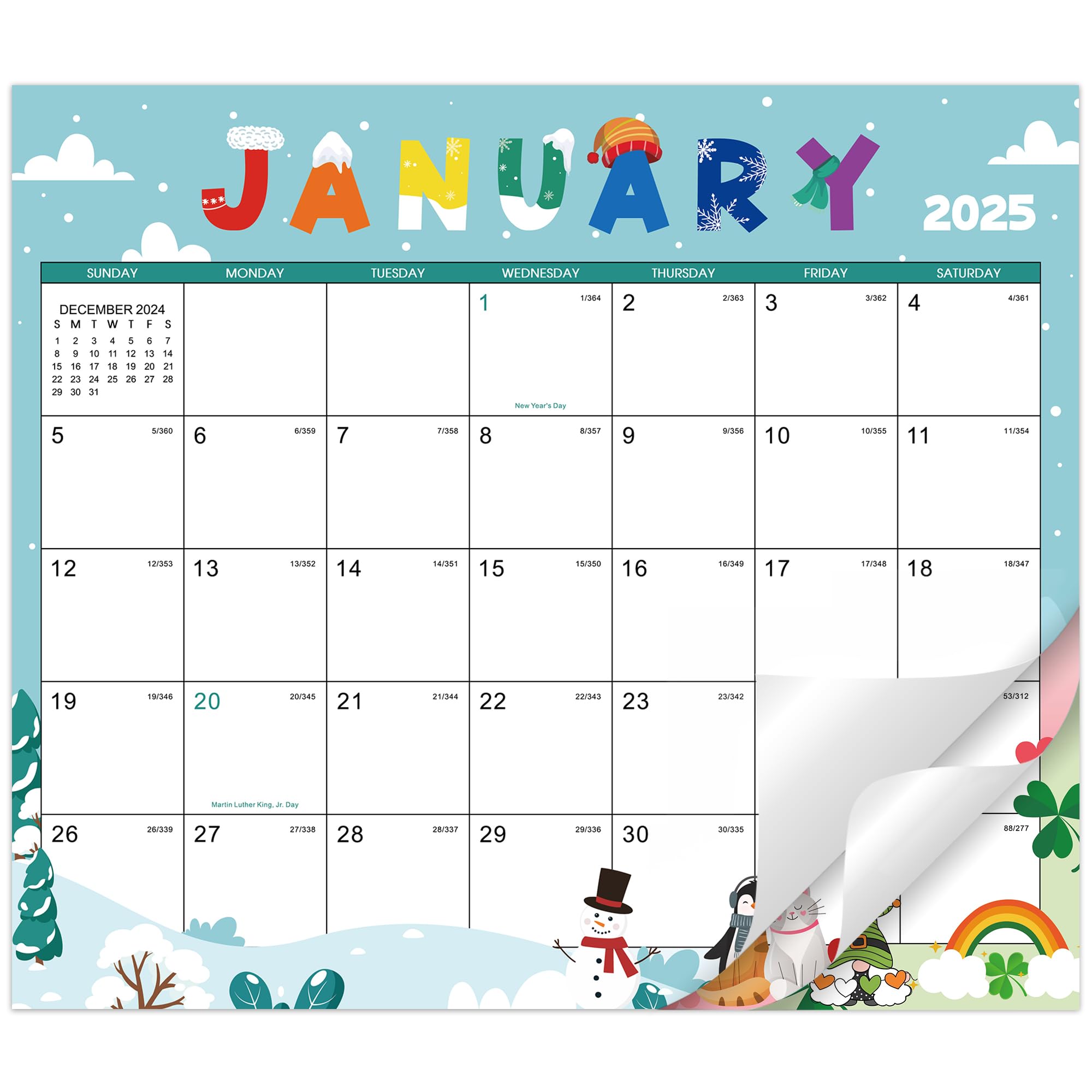 2025-2026 Magnetic Calendar for Fridge, 13" × 11.2", 2025-2026 Magnetic Calendar, Jul. 2025 - Dec. 2026, Perfect for Planning, 12 Topics (Festival)