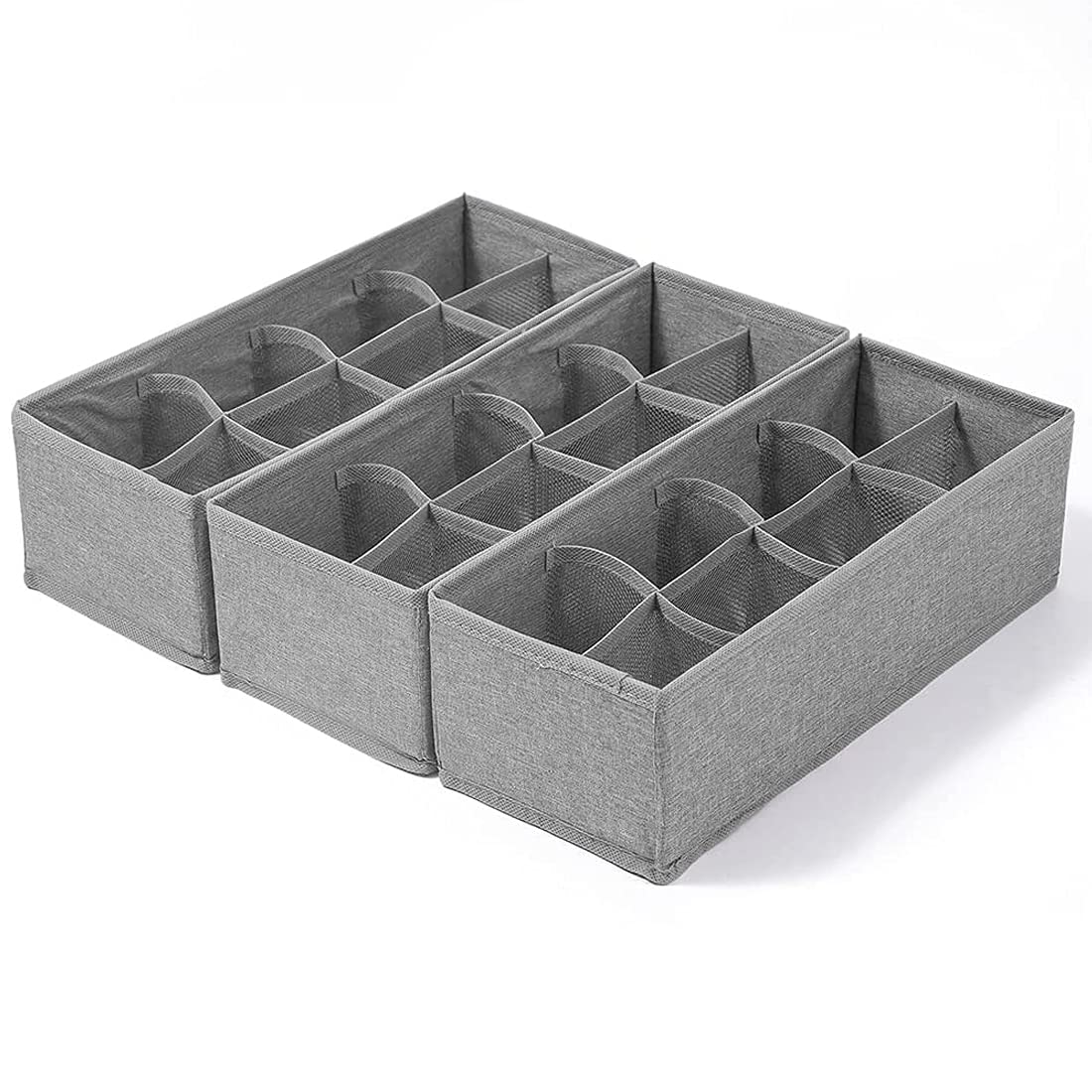 See full amazon price history chart for DOUBLE R BAGS Sock Underwear Drawer Organizer Dividers, Collapsible Cabinet Closet Storage Boxes for Clothes, Socks, Lingerie, Underwear, Tie, Belt, Baby, Bedroom Pack of 3 (Grey, 8 Cell) DOUBLE R BAGS Sock Underwear Drawer Organizer Dividers, Collapsible Cabinet Closet Storage Boxes for Clothes, Socks, Lingerie, Underwear, Tie, Belt, Baby, Bedroom Pack of 3 (Grey, 8 Cell) (B09FY6T3J4) Amazon Price History, Amazon Price Tracker