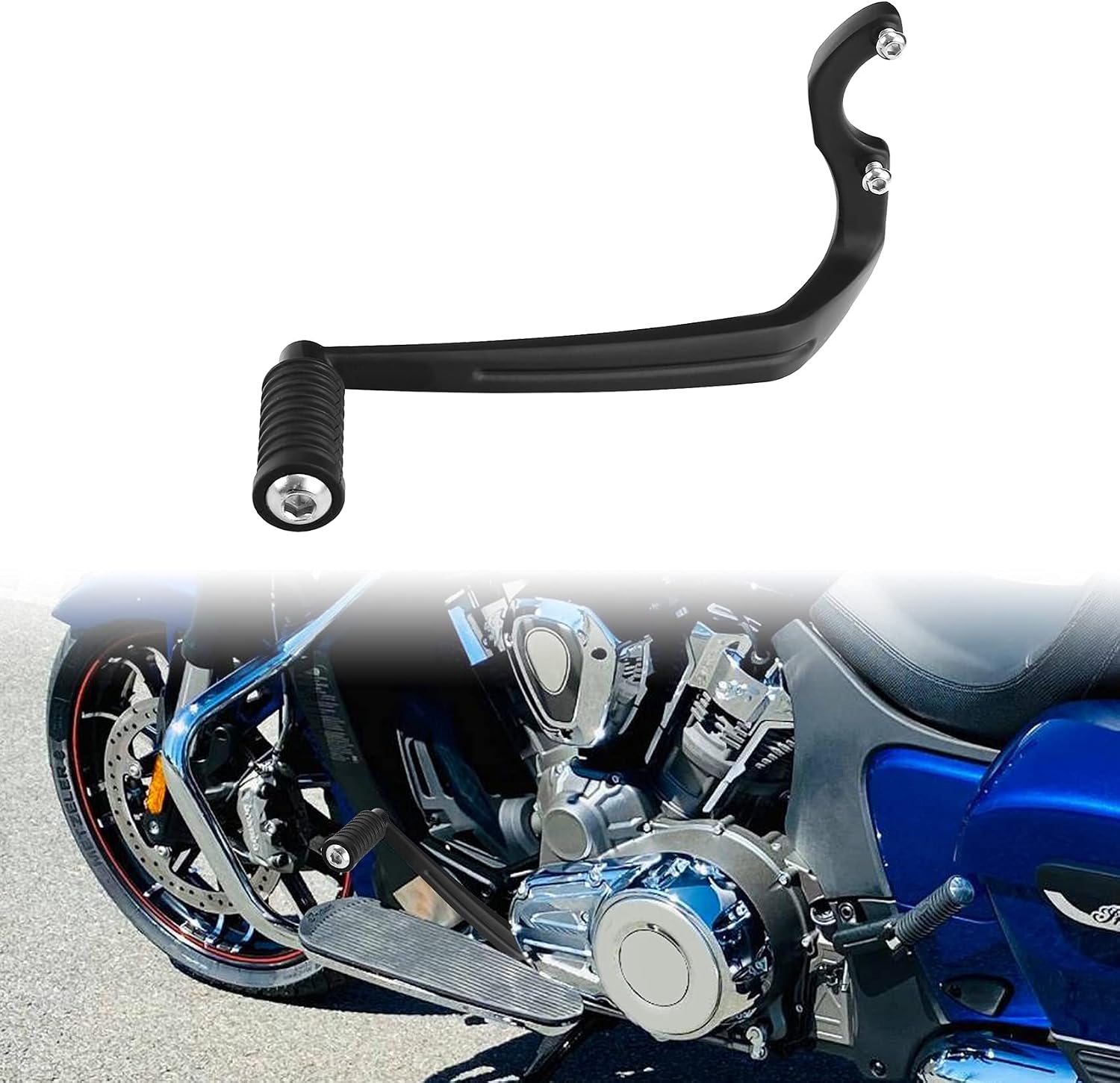 XMT-MOTO Aluminum Heel Shifter Fit for Indian Challenger Dark Horse 21-25 Chief 2018 2016 Black