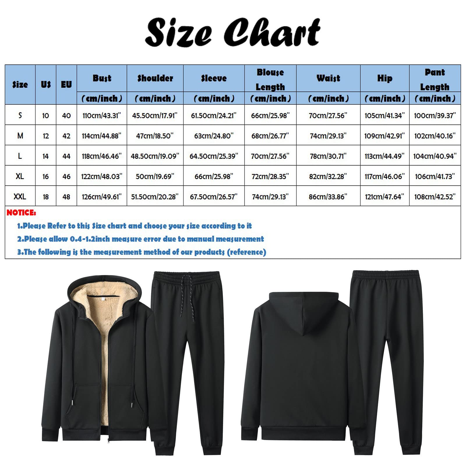 Chandal De Jogging Para Hombre Tracksuit Hombre Casual Felpa Traje dos Piezas Bolsillo Cremallera Sudadera Capucha Cordón Conjunto Pantalones Chaqueta Invierno
