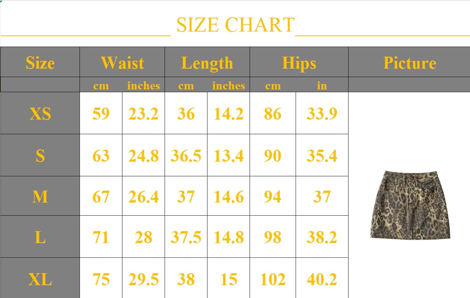 OCUH Leopard Skirt Denim Skirt Leopard Print Skirt Y2K Leopard Printed Skirt Vintage Skirt Mini Skirt (Leopard-B,L,Large) - Image 7